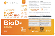 Cargar imagen en el visor de la galería, BioD 5+ Limpiador Desengrasante Multiusos Concentrado 500ml.
